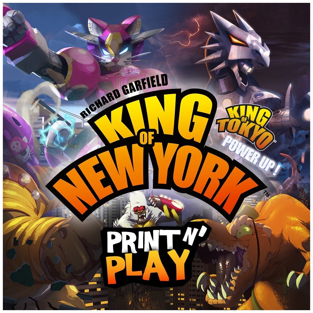 King of New York - King of Tokyo Power up! Print n' Play