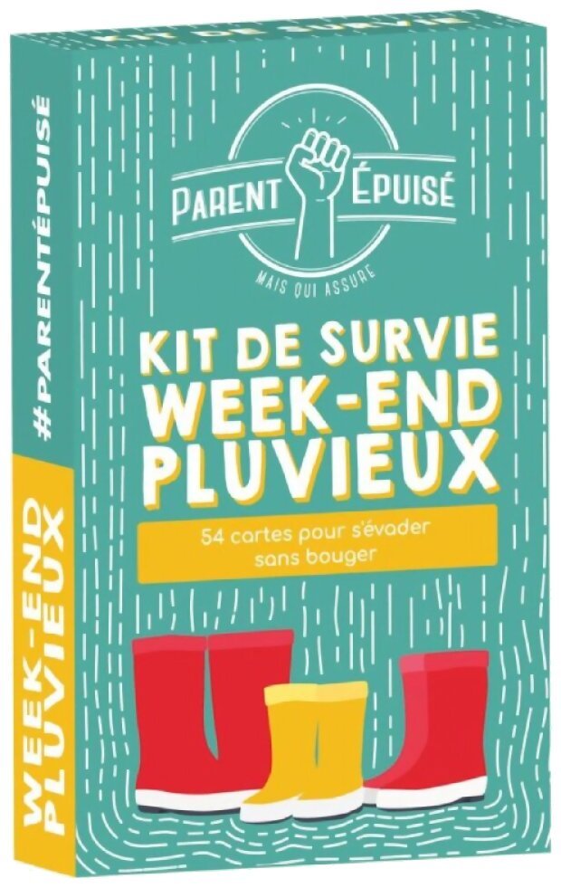 Parent Epuisé -  Week-End Pluvieux - Kit De Survie