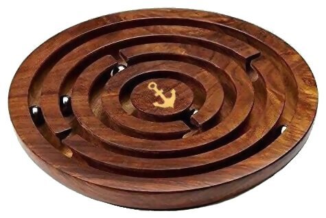 Labyrinthe Circulaire En Bois À Billes