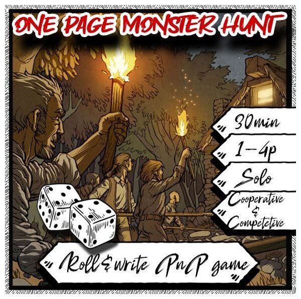 One Page Monster Hunt