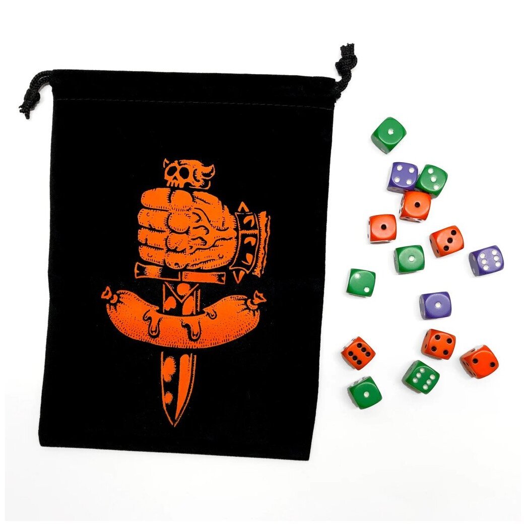 Dungeon Degenerates - Dice Bag & Dice