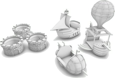 Feudum - Set of Castles and Vessels