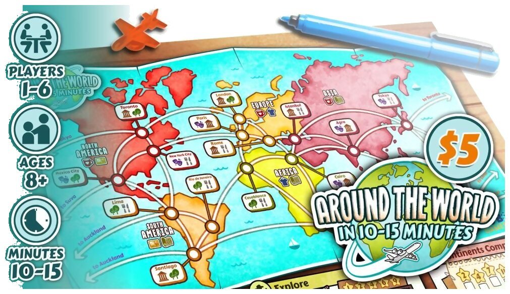 Around the World in 10-15 Minutes