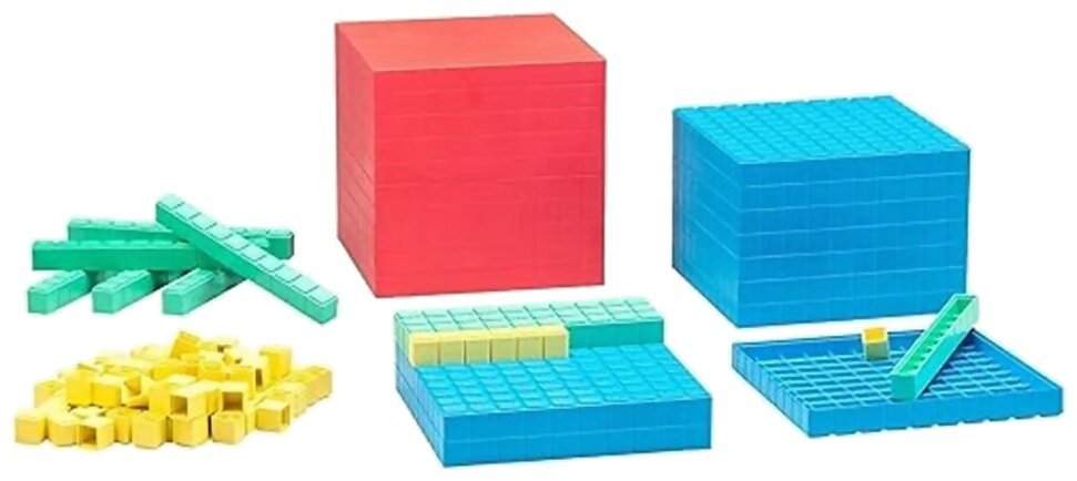 Set de calcul Décimal - Base 10 - 121 pièces encastrables