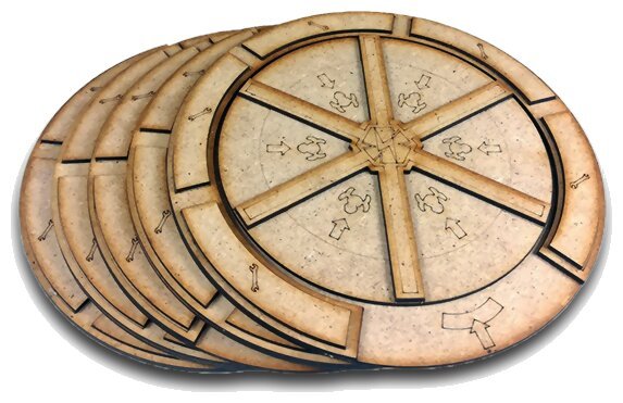 Barrage - roues en bois