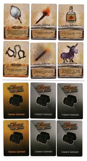 The Zorro Dice Game - Equipment Pack #1