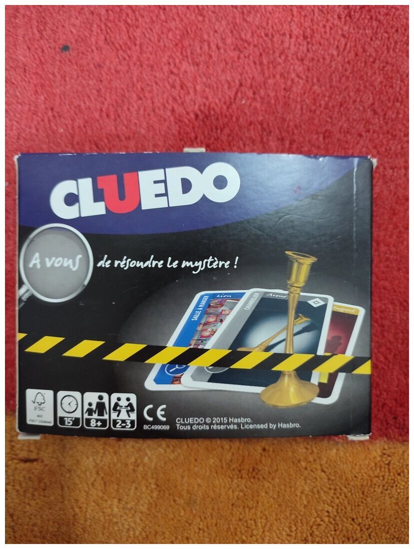 Cluedo le jeu de cartes