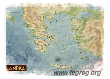 Antika - Carte du Monde (Fond Bleu) - Seconde édition