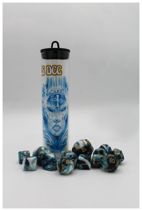Dungeon Crawl Classics - Set de dés - Élémentaires Eau