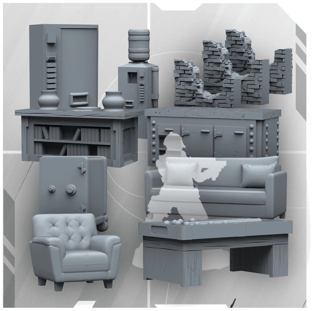 6 Siege - Décors 3D - The Board Game