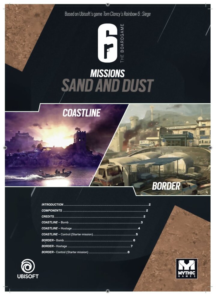 6 Siege – Missions Sand and Dust - The Board Game