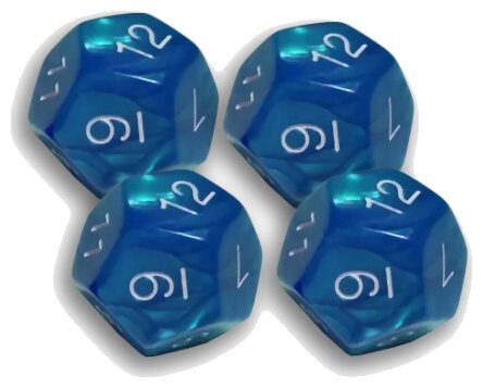 Le Roi des 12 - Set de 4 dés XXL