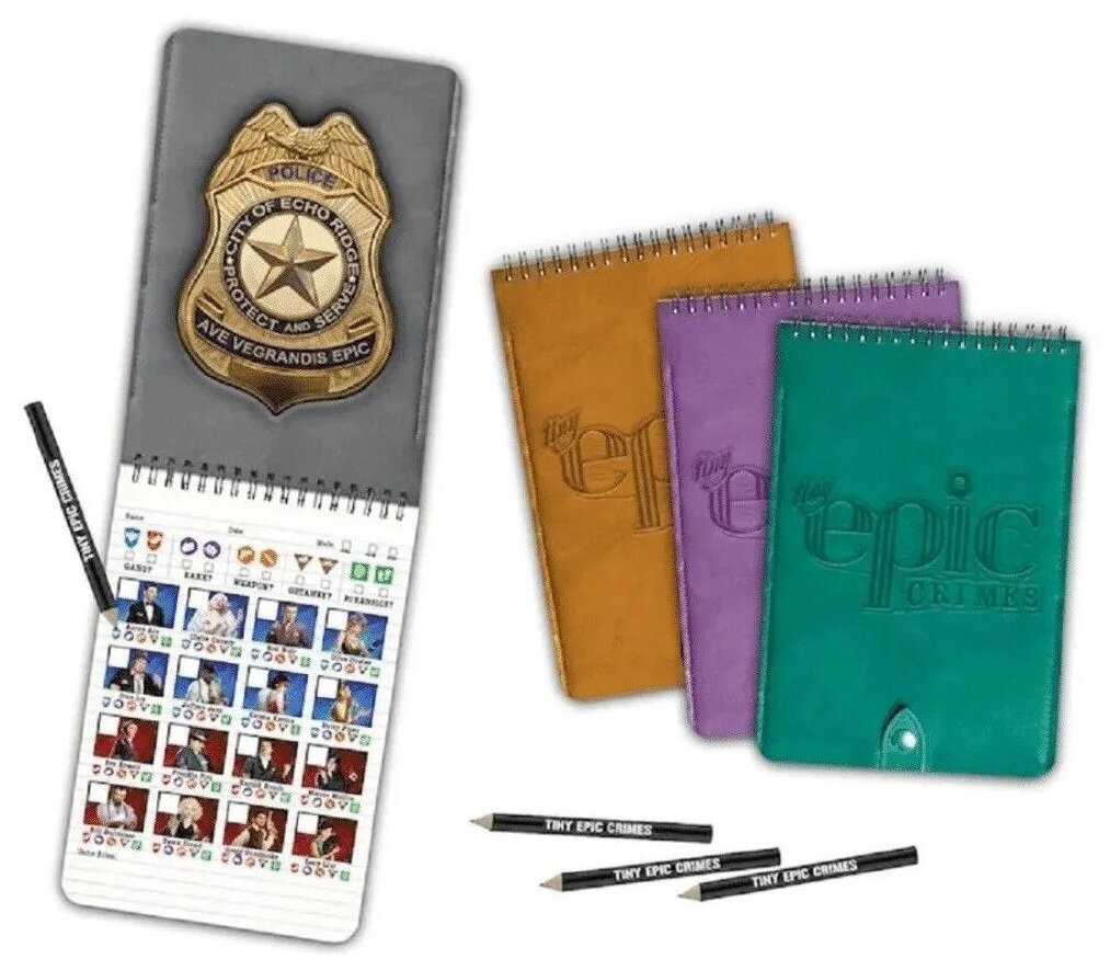 Tiny Epic Crimes - 4 Pack Detective Notepads