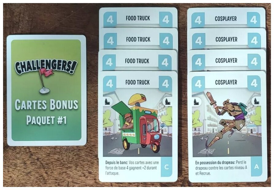 Challengers! - Cartes Bonus Paquet#1