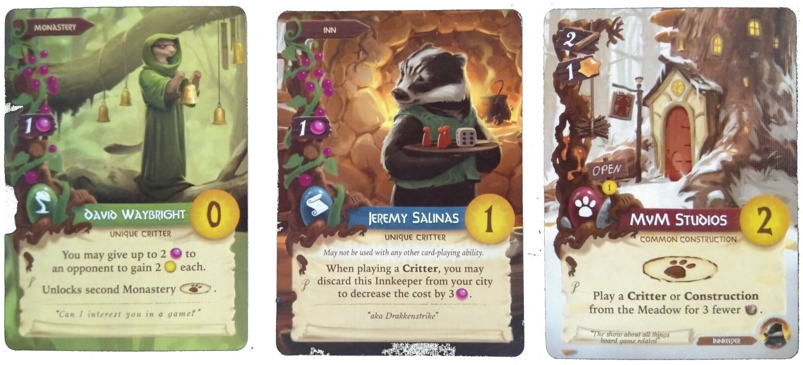 Everdell - Man vs Meeple Alternate Art Cards