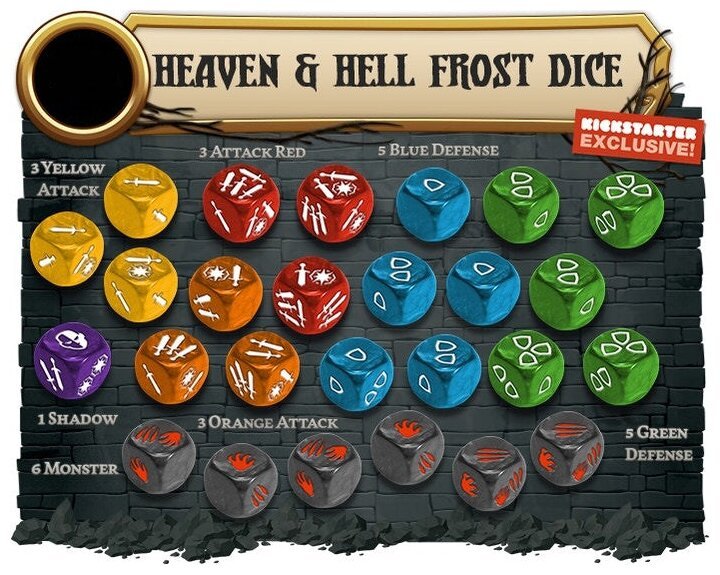 Massive Darkness 2 - Heaven and Hell Frost Dice
