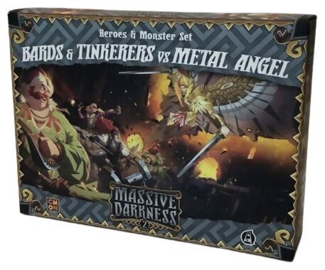 Massive Darkness 2 – Bards & Tinkerers vs Metal Angel - Heroes & Monster Set