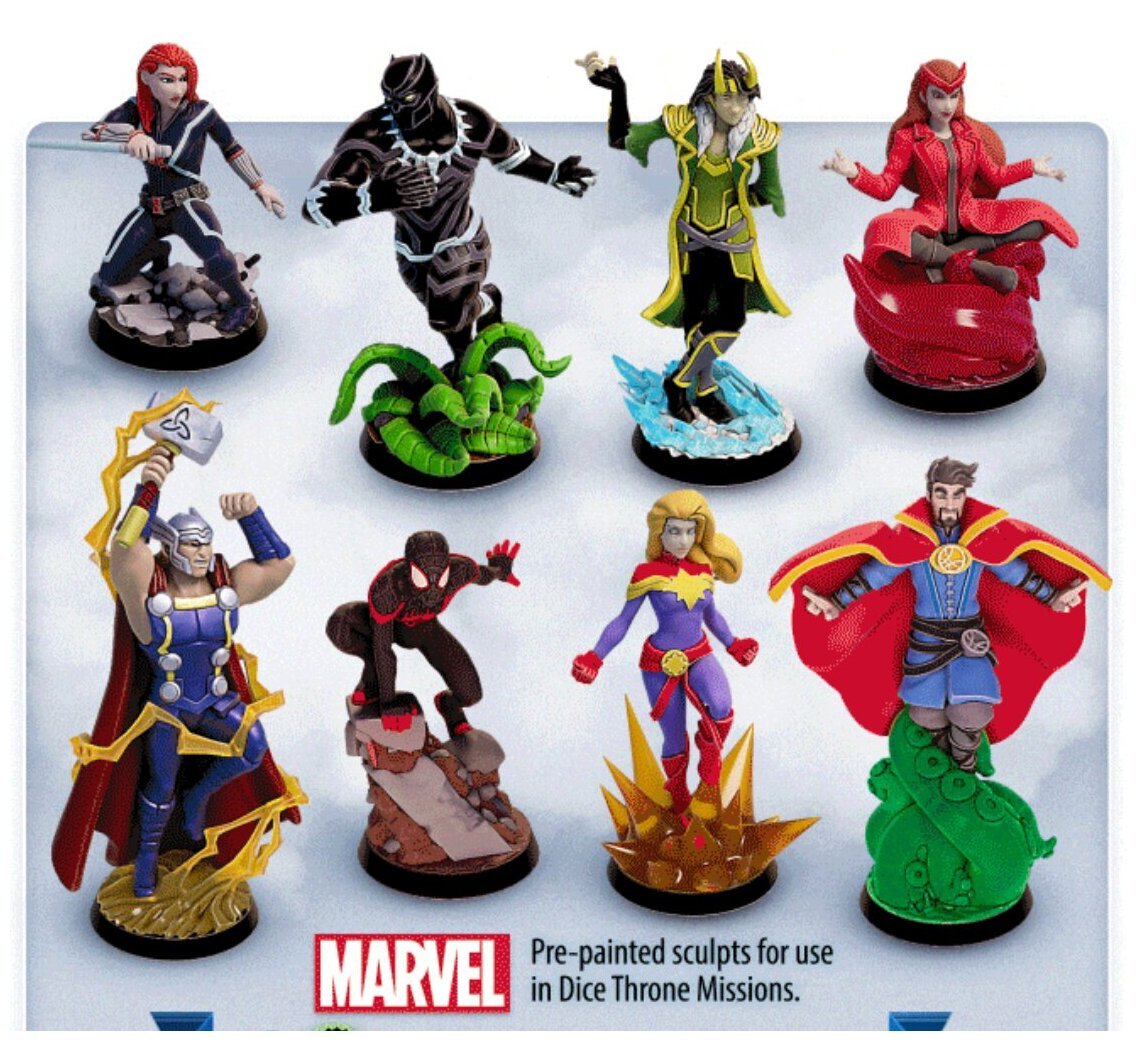 Marvel Dice Throne - Figurines Peintes Marvel