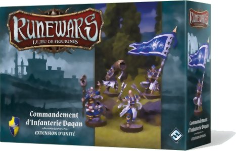 Runewars -  Commandement d'Infanterie Daqan - Le Jeu De Figurines - Extension d'Unité