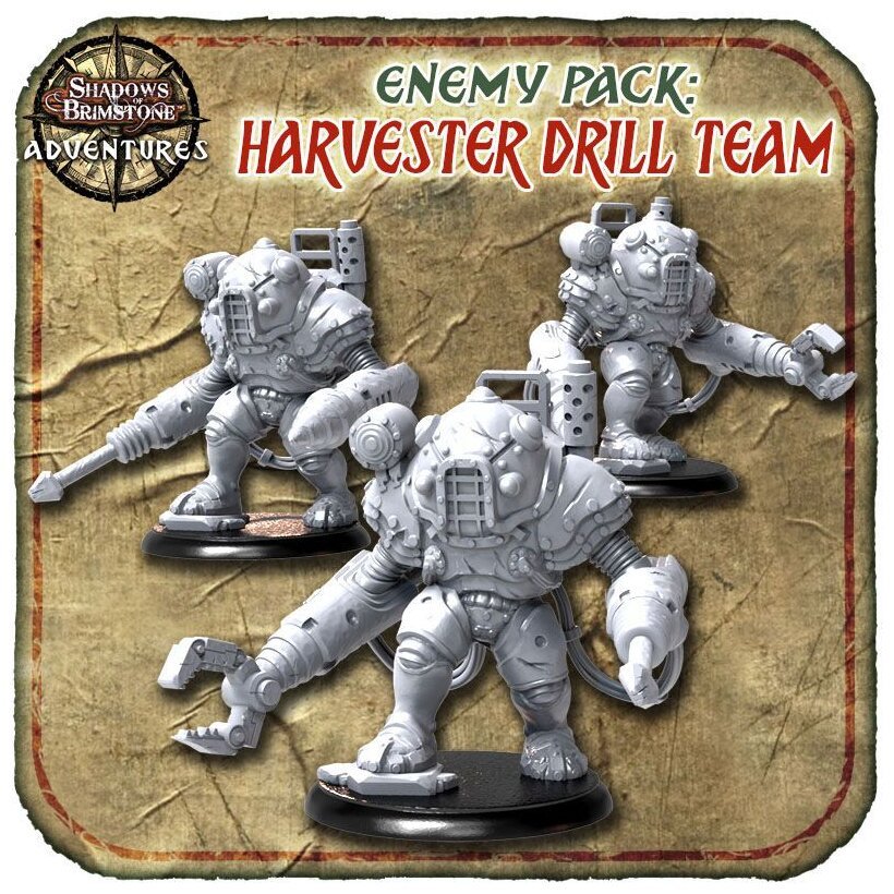 Shadows of Brimstone Adventures - Harvester Drill Team - Enemy Pack