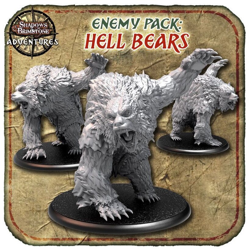 Shadows of Brimstone Adventures – Hell Bears - Enemy Pack