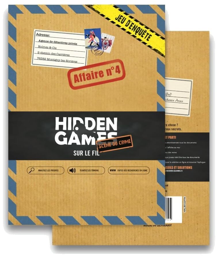 Hidden Games - Sur Le Fil - Scène de Crime - Affaire n°4