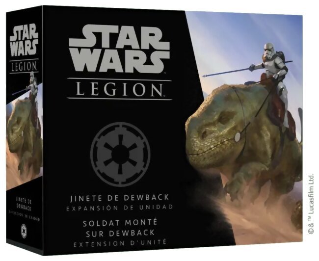 Star Wars Légion - Soldat Monté sur Dewback - Empire - Extension d'unité