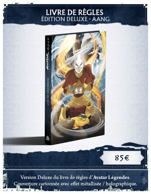 Avatar Légendes - Livre de règles - Édition Deluxe Aang