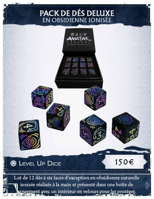 Avatar Légendes - Pack de dés Deluxe - Le jeu de rôle officiel