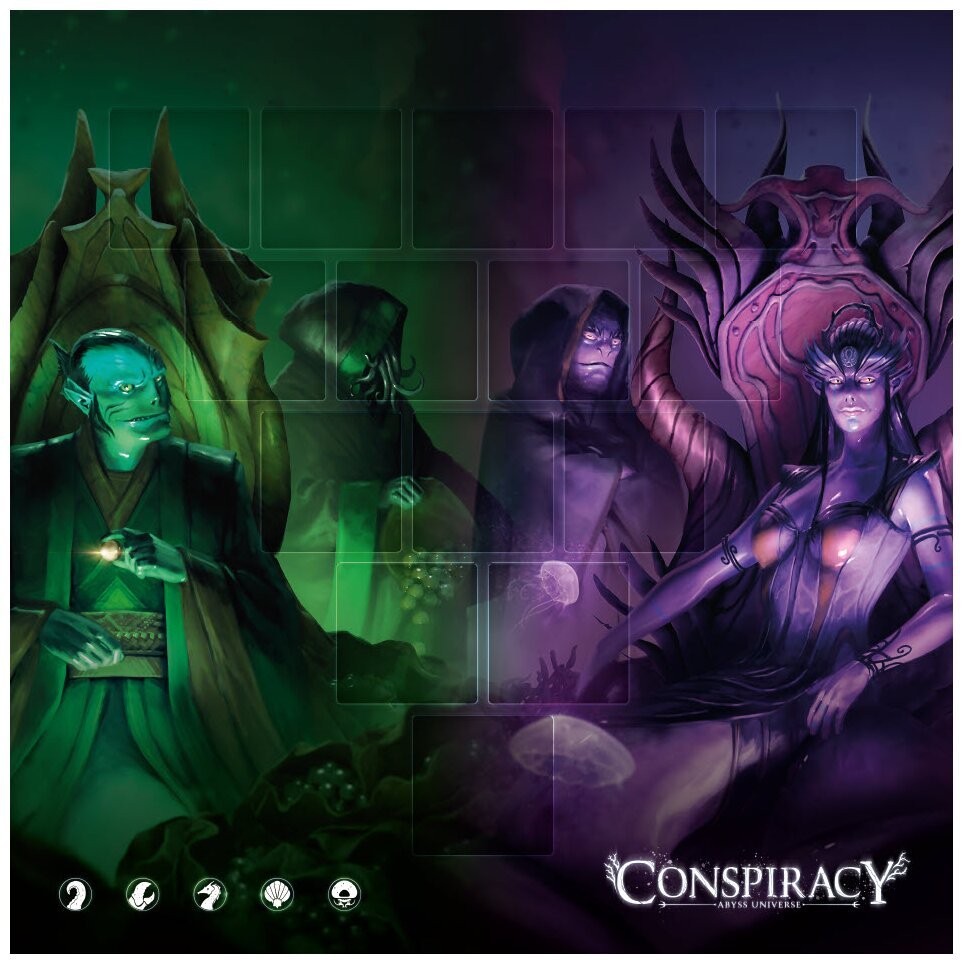 Conspiracy - Tapis De Jeu Marchands & Mages - Abyss Universe