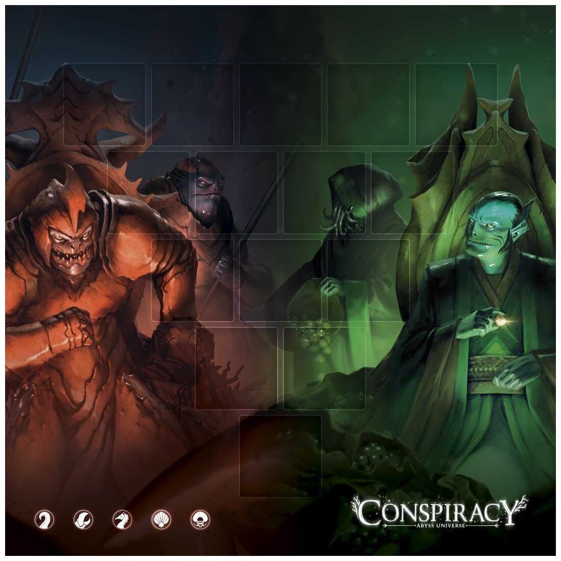 Conspiracy - Tapis de jeu Militaires & Marchands - Abyss Universe