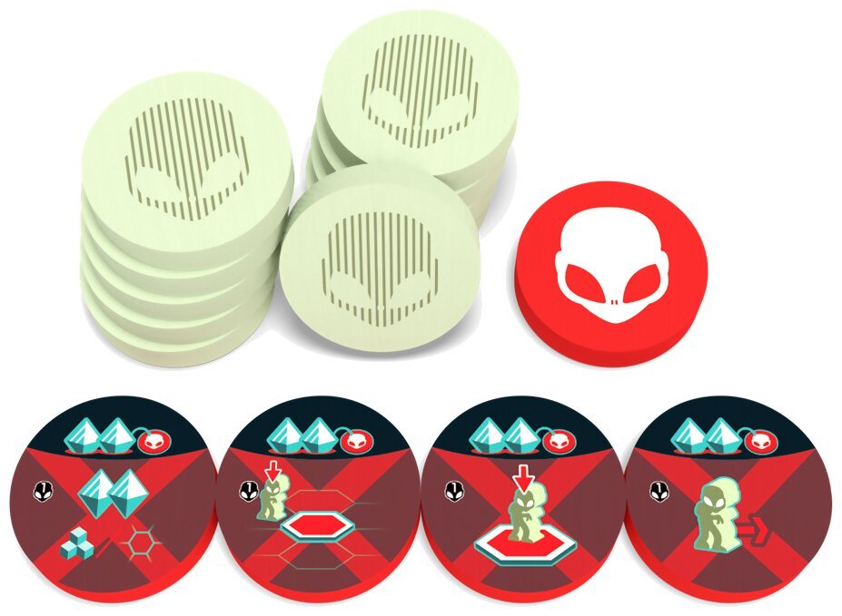On Mars - Alien Invasion - Action Tokens