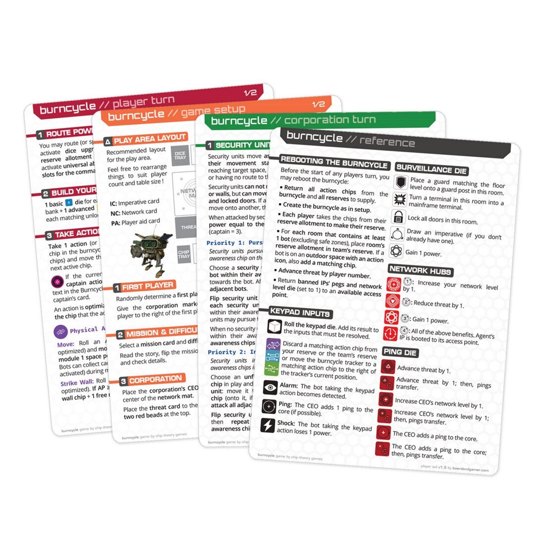 Burncycle - Reference Card Pack