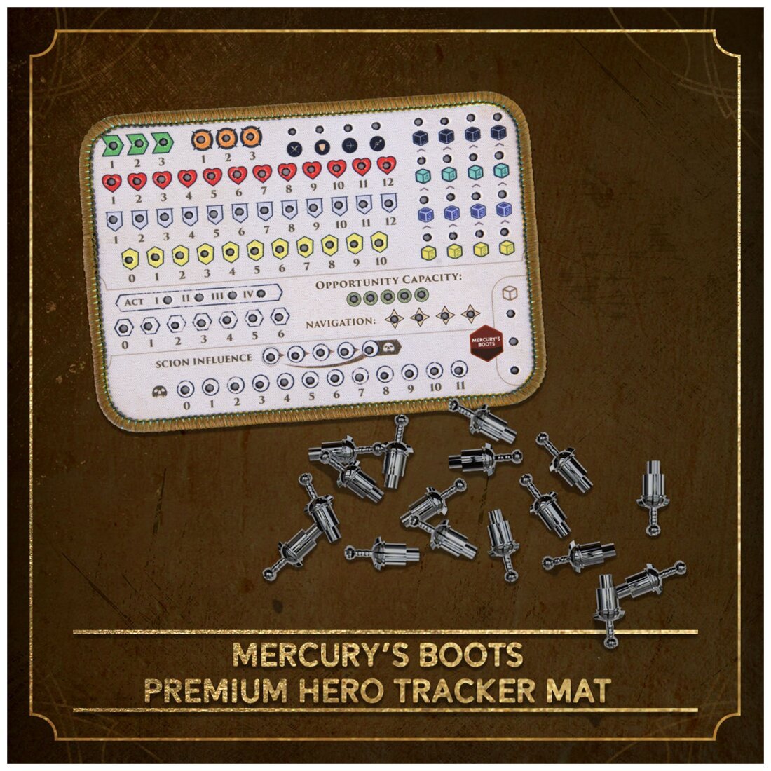 Hoplomachus Victorum - Mercury's Boots Hero Tracker Mat