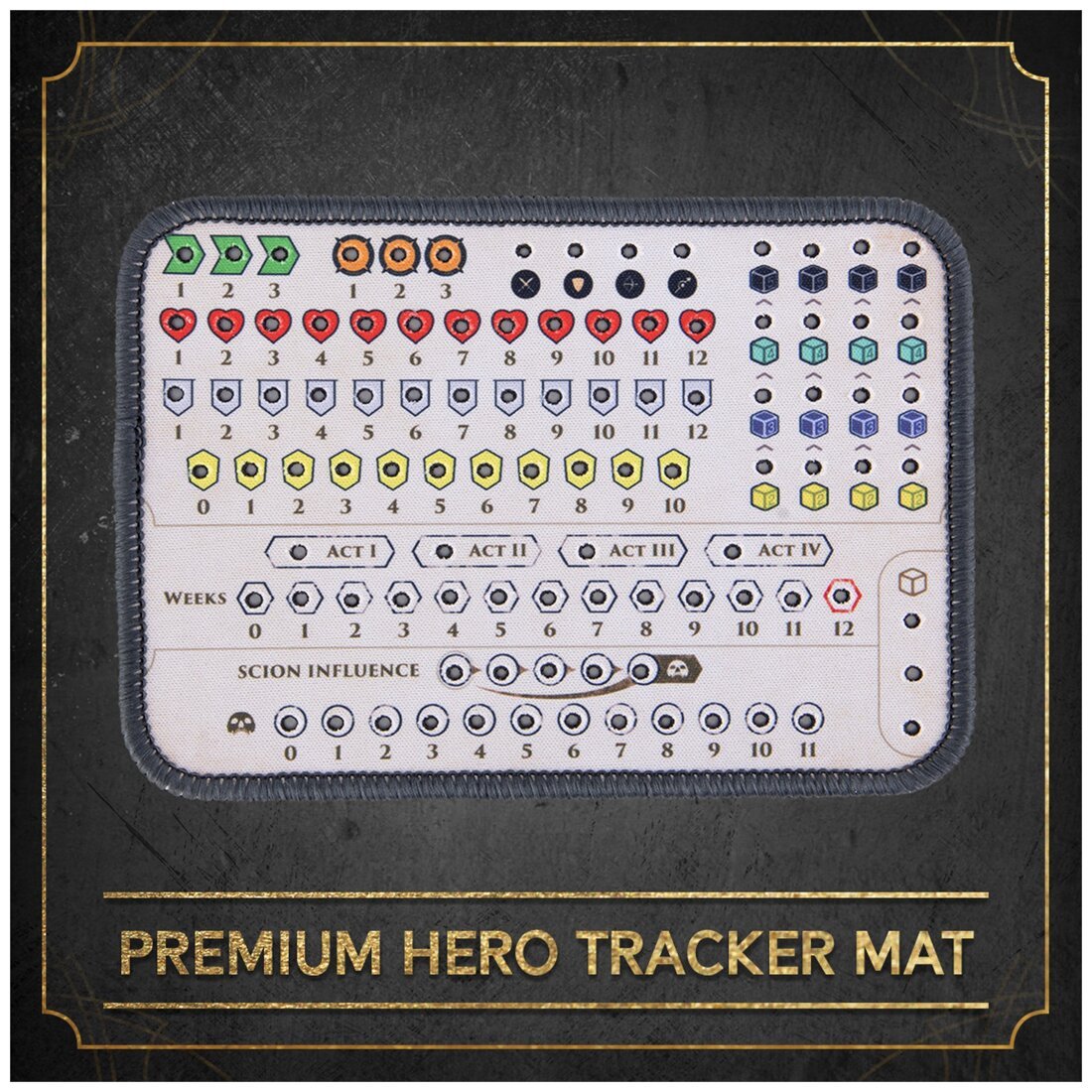 Hoplomachus Victorum - Hero Tracker Mat