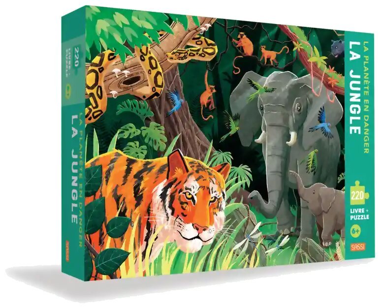 La Jungle - Livre + Puzzle - 220 pièces