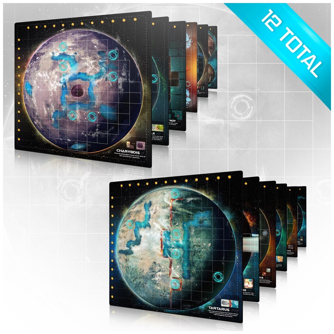 Planet Unknown - Neoprene Planet mats - 12 total