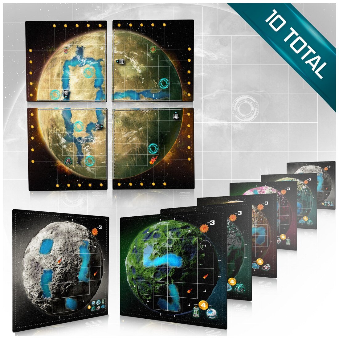 Planet Unknown - Neoprene Supermoon mats - 10 total