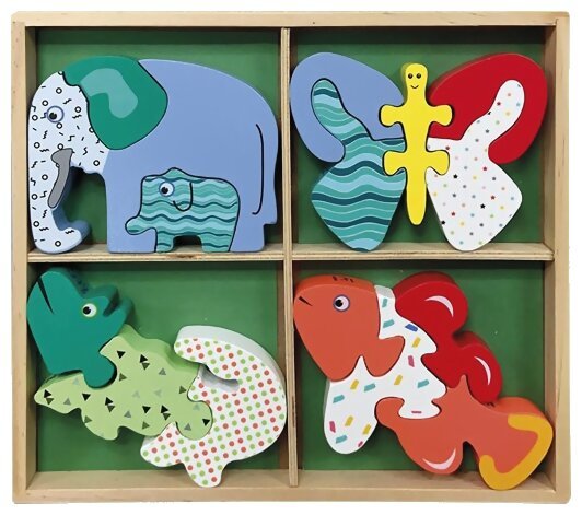 Mini Puzzle - Animaux - 4 × 4 pièces