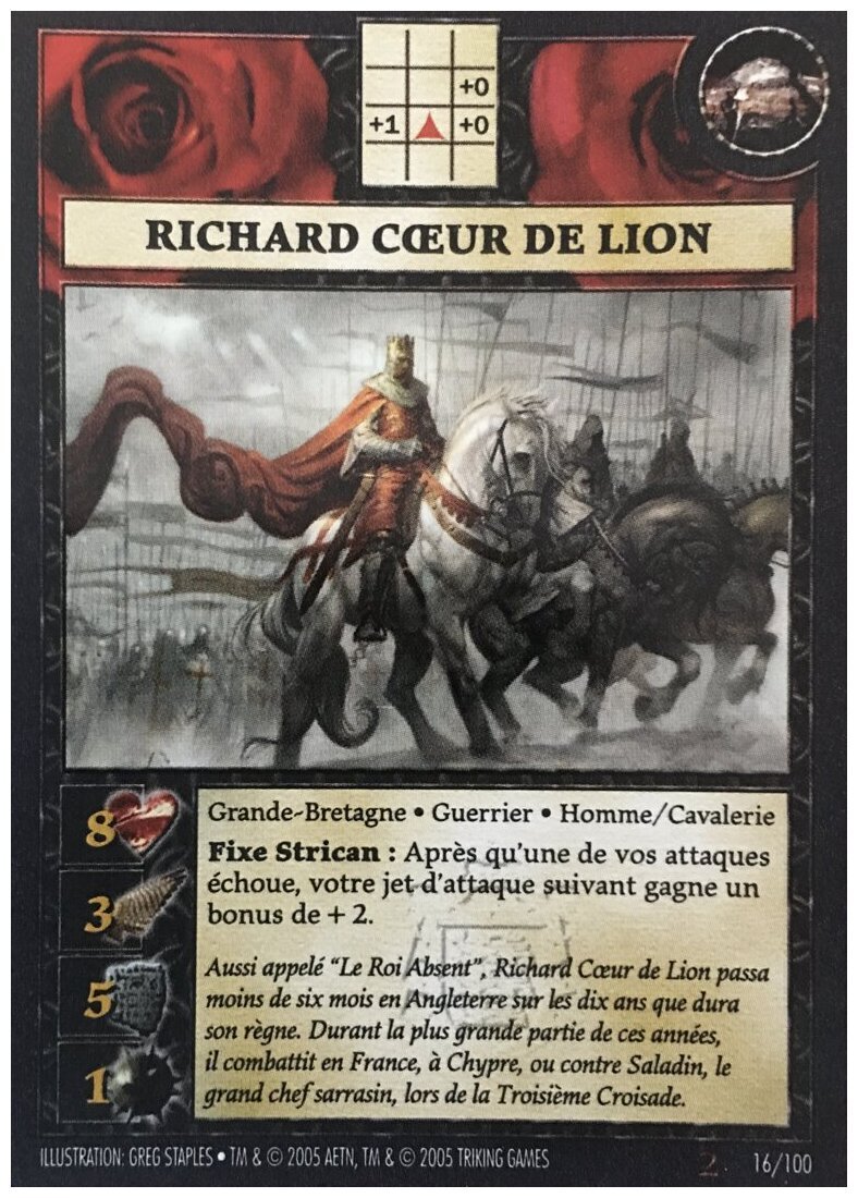 Anachronism - Set 2 Grande-Bretagne Richard Coeur de Lion