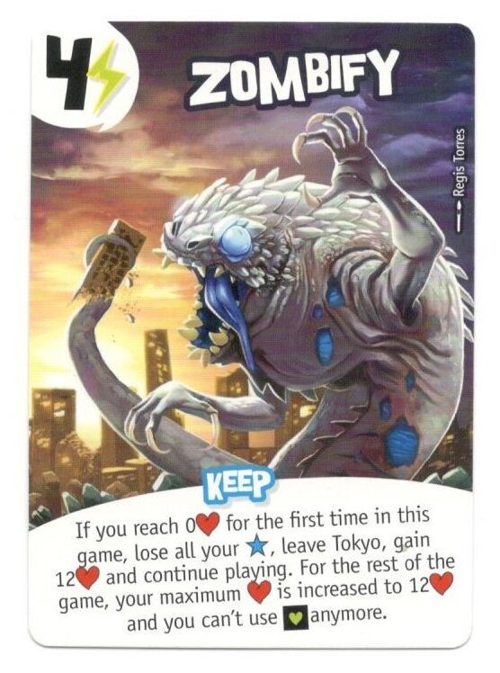 King of Tokyo - Zombify promo card