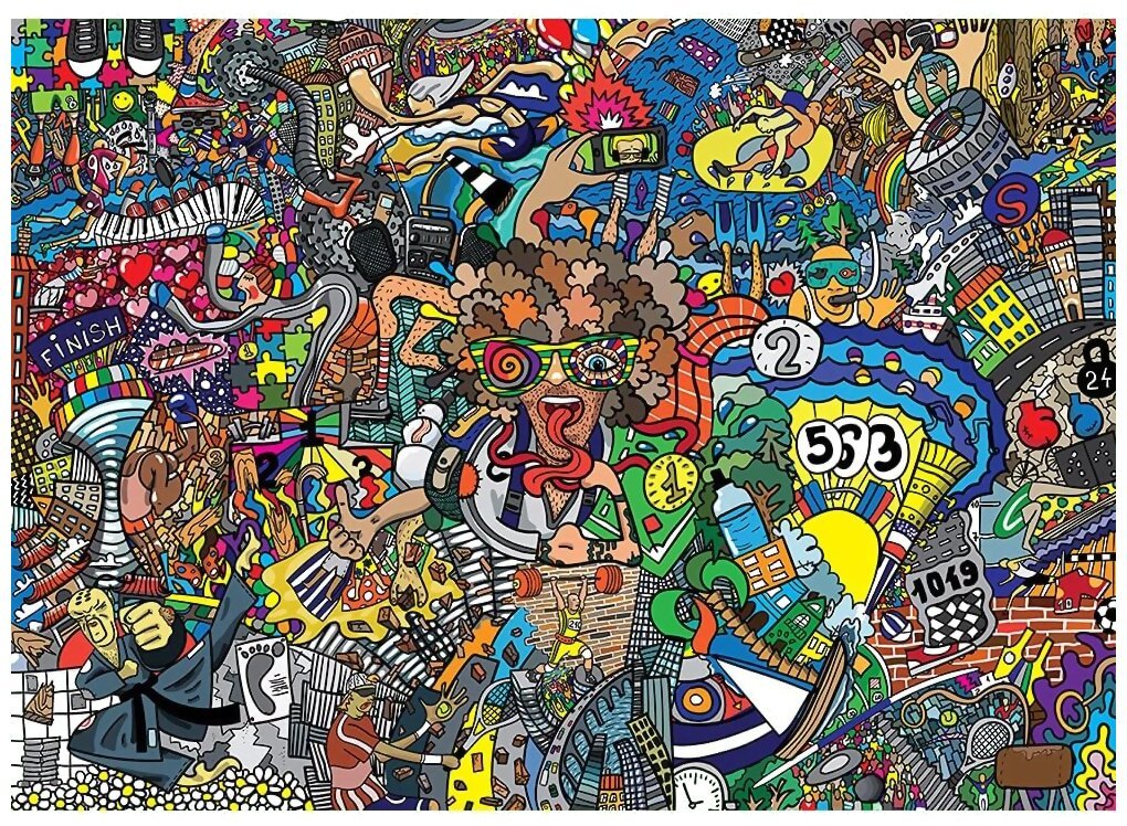 Puzzle - ‎Graffiti On The Bricks - 1000 Pièces
