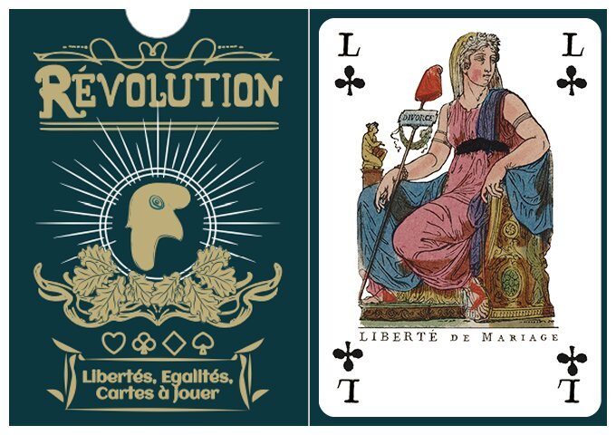 Révolution - Floréal - Liberté, égalité, cartes à jouer
