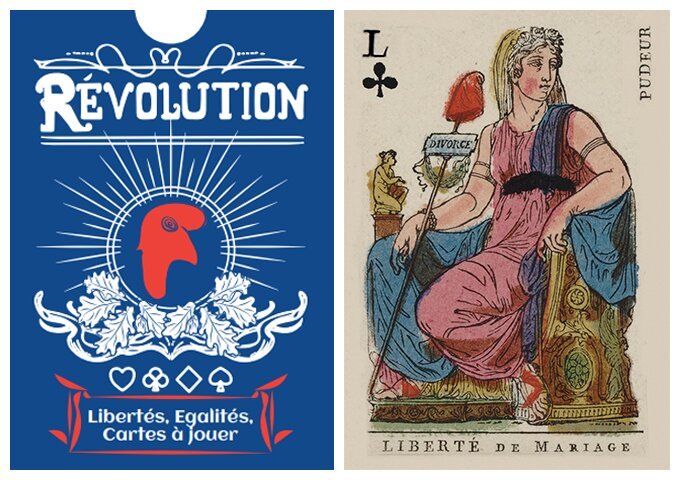 Révolution - Nivôse - Liberté, égalité, cartes à jouer