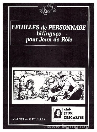 AD&D - Feuilles de Personnage Bilingues pour Jeux de Rôle