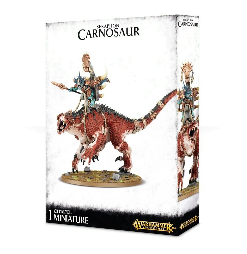 Age Of Sigmar - Saurus Oldblood sur Carnosaur - Seraphon