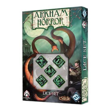 Horreur à Arkham - Set de dés - Normal – Noir et vert