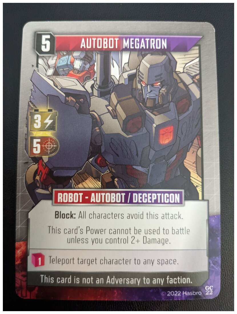 Transformers Deck-Building Game - Autobot Megatron
