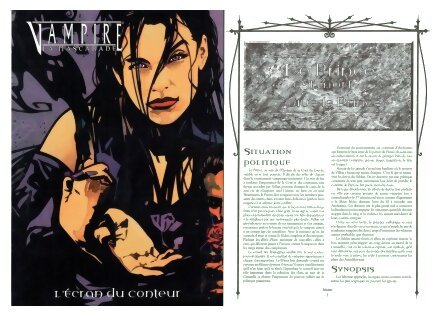 Vampire la Mascarade - L'écran du Conteur