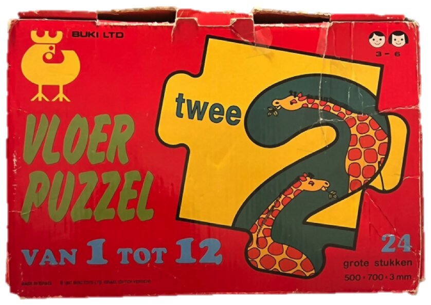 Vloer Puzzel - van 1 tot 12 - 24 pièces